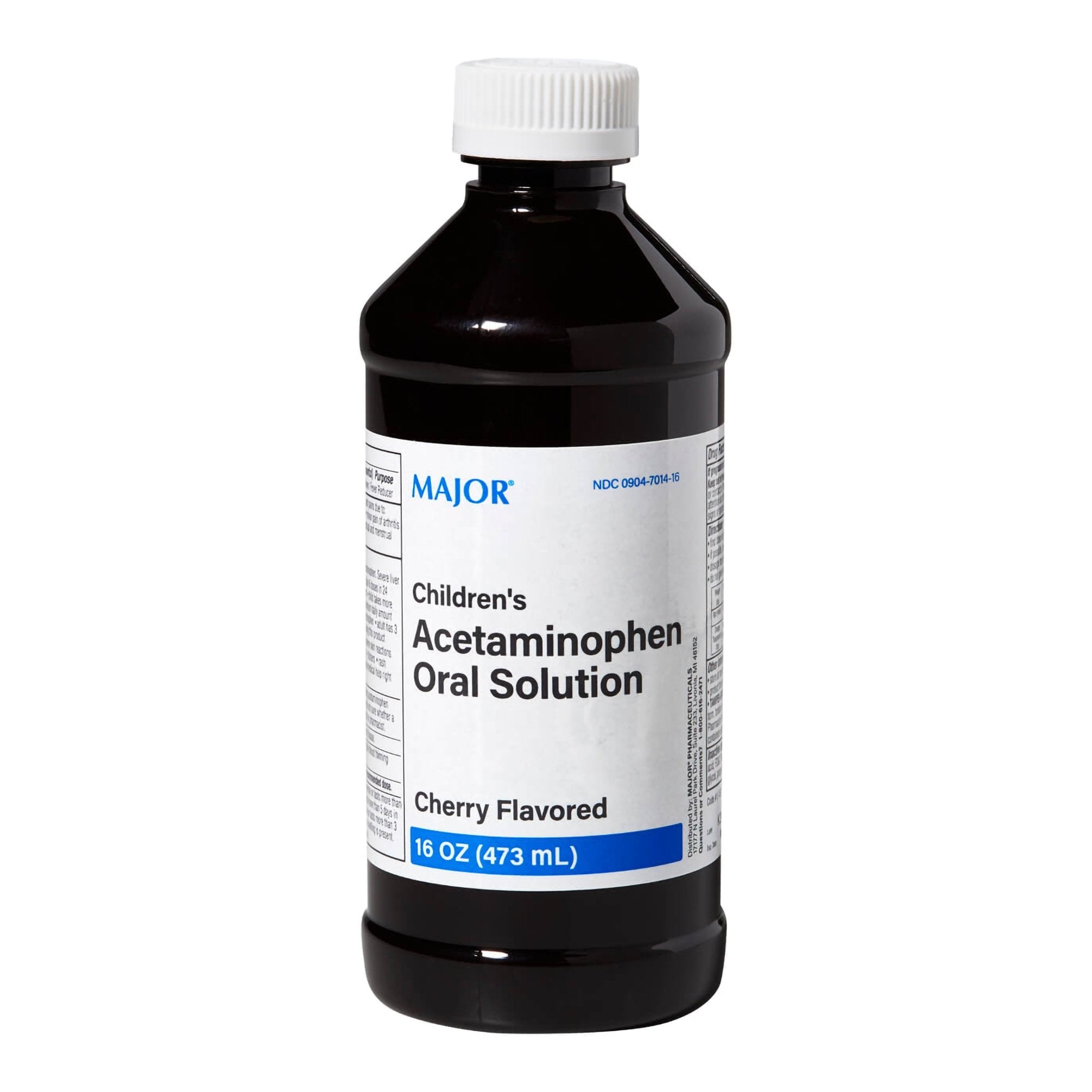 Major® Children Acetaminophen Oral Solution, Cherry Flavor, 16-ounce Bottle 00904701416