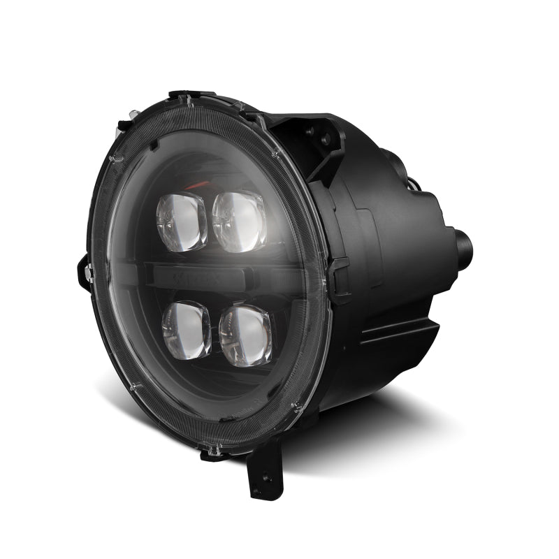 AlphaRex 18-23 Jeep Wrangler JL/Gladiator JT LED Proj Headlights Alpha-Blk w/ Activ Light/Seq Signal 880867 *Discontinued