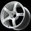 Advan TC4 18x8.5 +45 5x100 Racing White Metallic and Ring Wheel YAD8H45DWMR