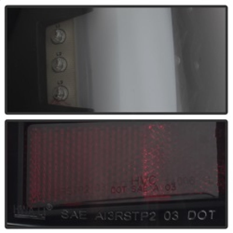 SPYDER xTune 05-15 Toyota Tacoma (Excl LED Tail Lights) LED Tail Lights - Blk Smk (ALT-ON-TT05-LBLED-BSM) 9038556