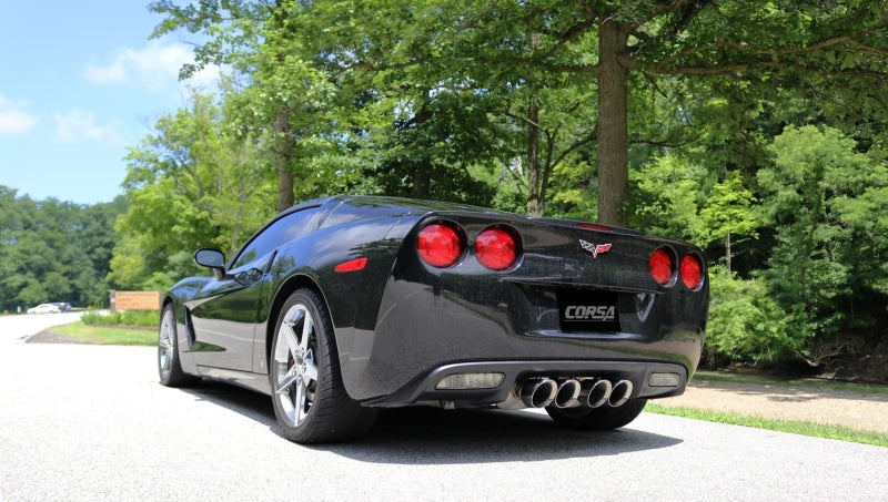 Corsa Performance 05-08 Chevrolet Corvette (C6) 6.0L/6.2L Polished Xtreme Axle-Back
