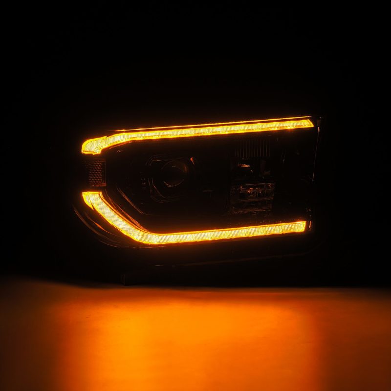 AlphaRex 07-13 Toyota Tundra / 08-17 Sequoia LUXX-Series LED Proj HL Blk w/Actv Lgt Seq. Sig + DRL 880823 *Discontinued