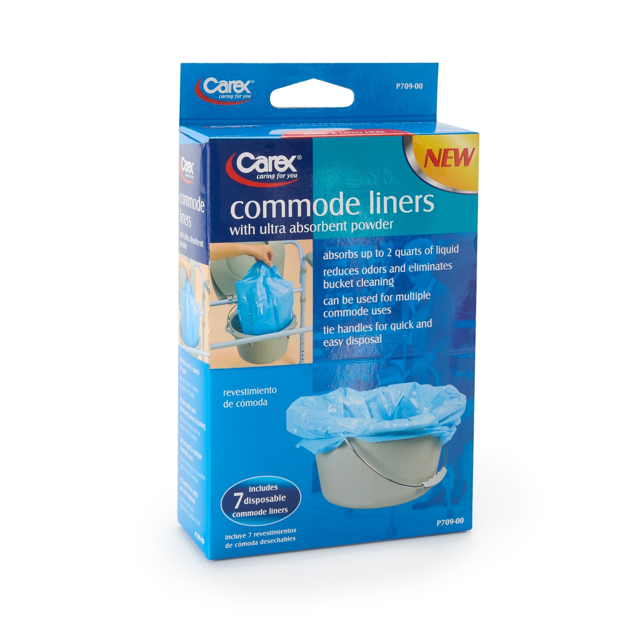 Carex® Commode Liner, 14 x 14 Inch FGP70900 0000