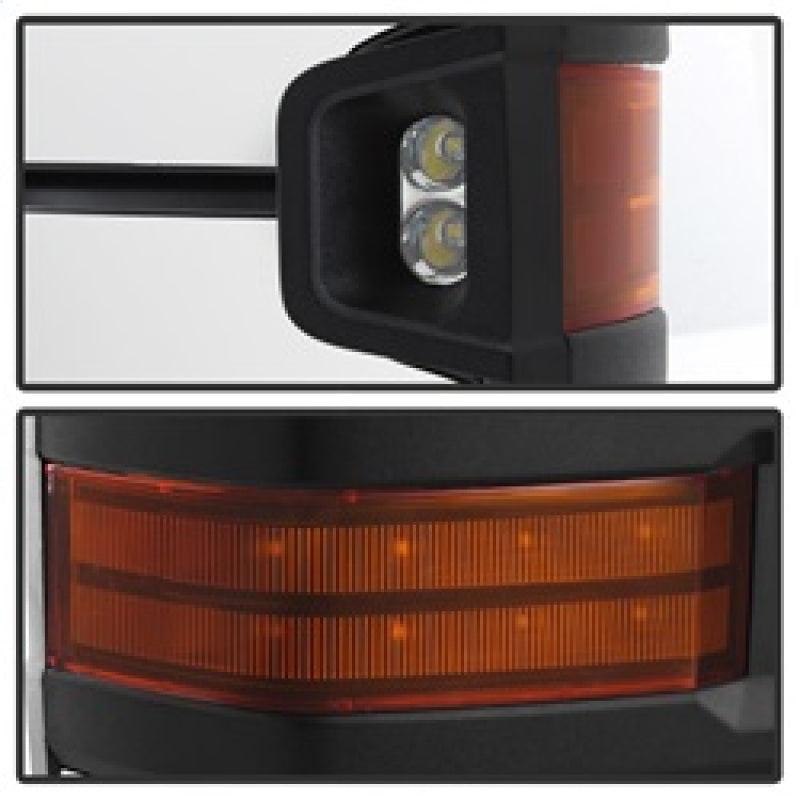 SPYDER xTune Chevy Silverado 07-13 Heated Amber LED Signal Mirrors Chrome MIR-CSIL07S-G3C-PWH-AM-SET 9936760