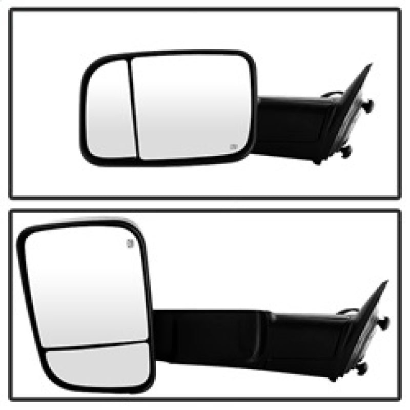 SPYDER Xtune Dodge Ram 1500 09-12 Extendable Heated Adjust Mirror Black HoUSing Left MIR-DRAM09S-PWH-L 9935596