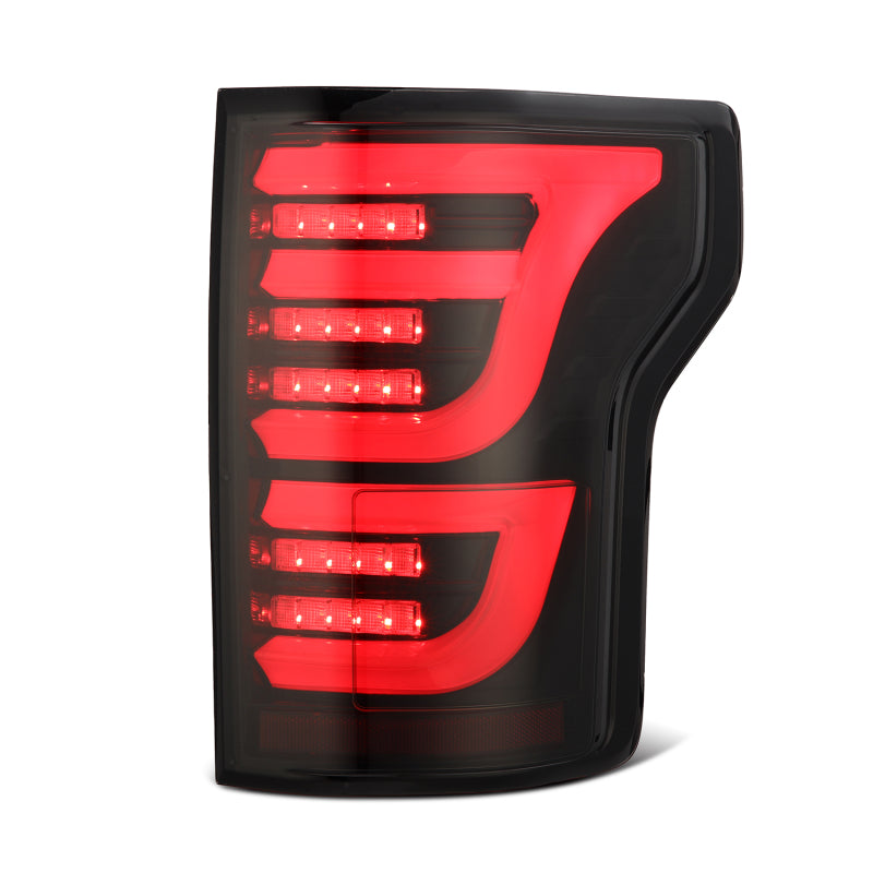 AlphaRex 15-20 Ford F-150 Luxx LED Tail Lights (Pair) Black/Red (Not For Blind Spot Sensor Models) 652050 *Discontinued
