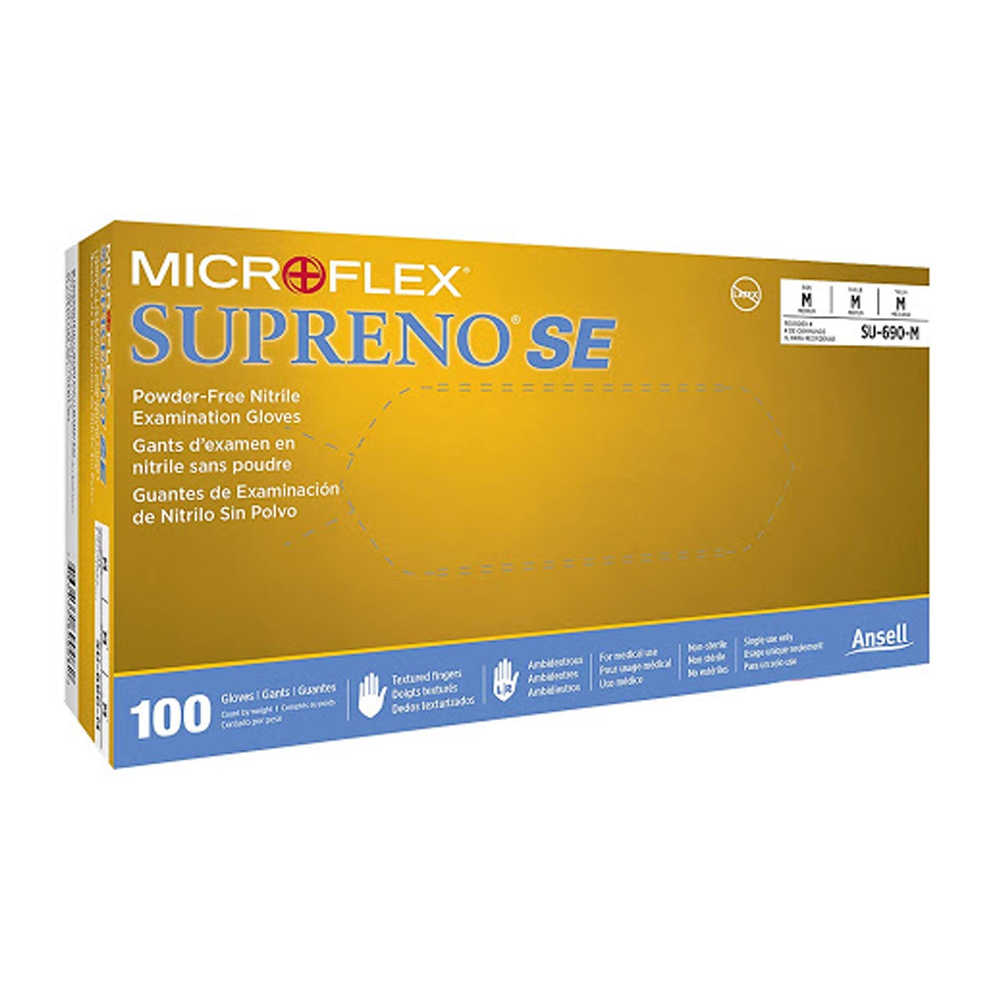 Supreno® SE Nitrile Exam Glove, Medium, Blue SU-690-M