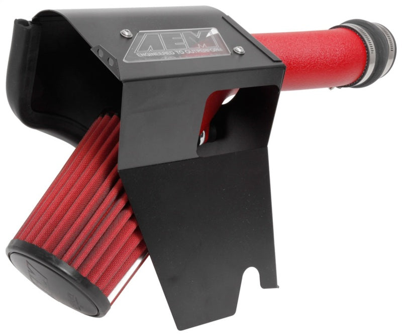 AEM Induction AEM 2018 Subaru WRX STI 2.5L H4 F/I Cold Air Intake System - Wrinkle Red 21-836WR