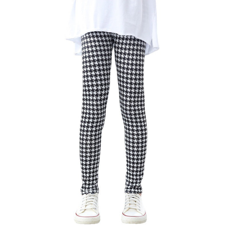 Summer Thin Stretchy Base Leggings For Children