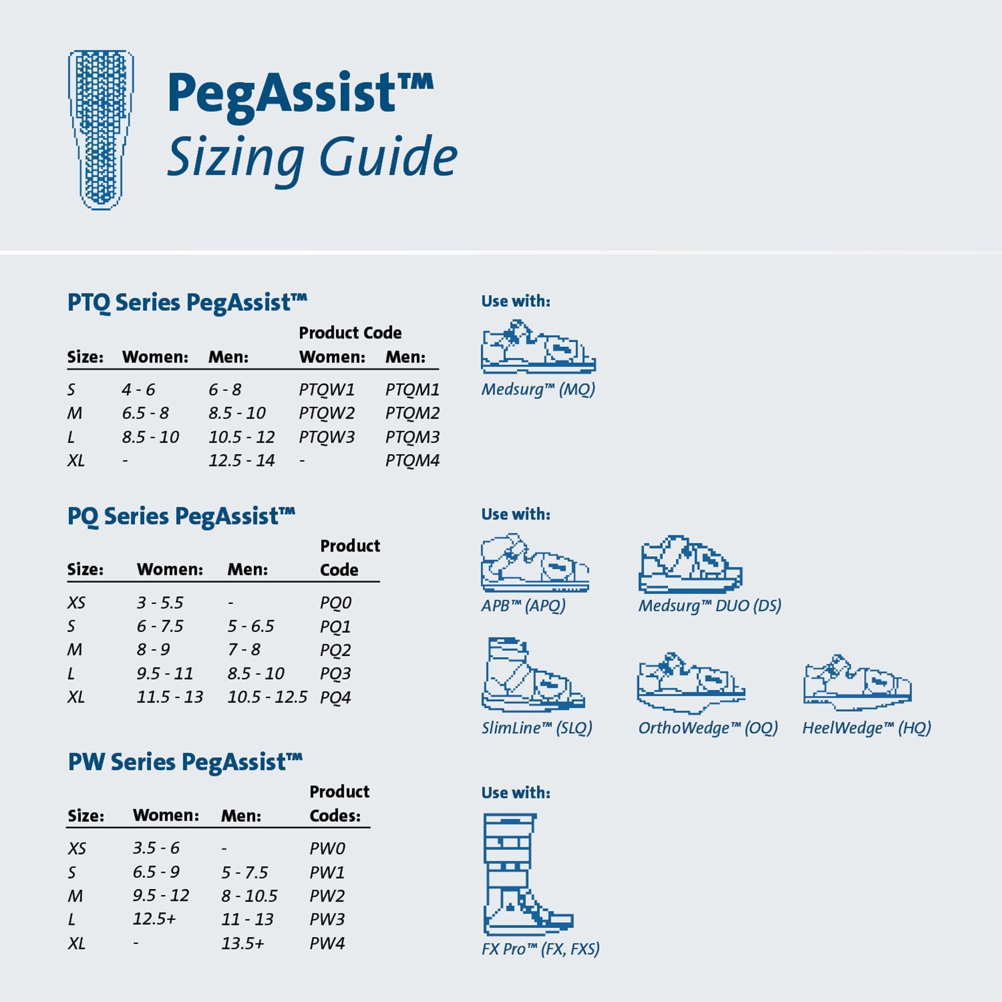 Peg-Assist™ Insole, Large PTQW3