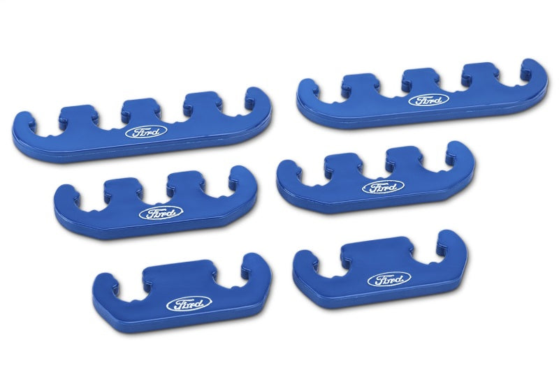 Ford Racing Wire Dividers 4 to 3 to 2 - Blue w/ White Ford Logo 302-637