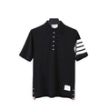 Thom Browne Black T-Shirt with Collar