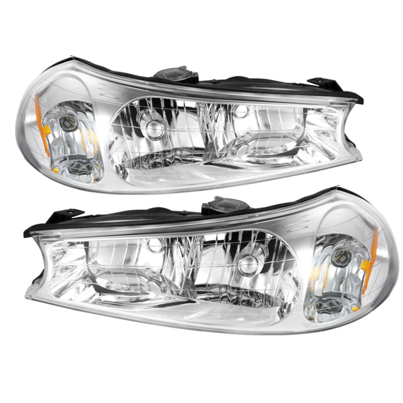 SPYDER Xtune Ford Contour 98-00 Crystal Headlights Chrome HD-JH-FCON98-C 9025396