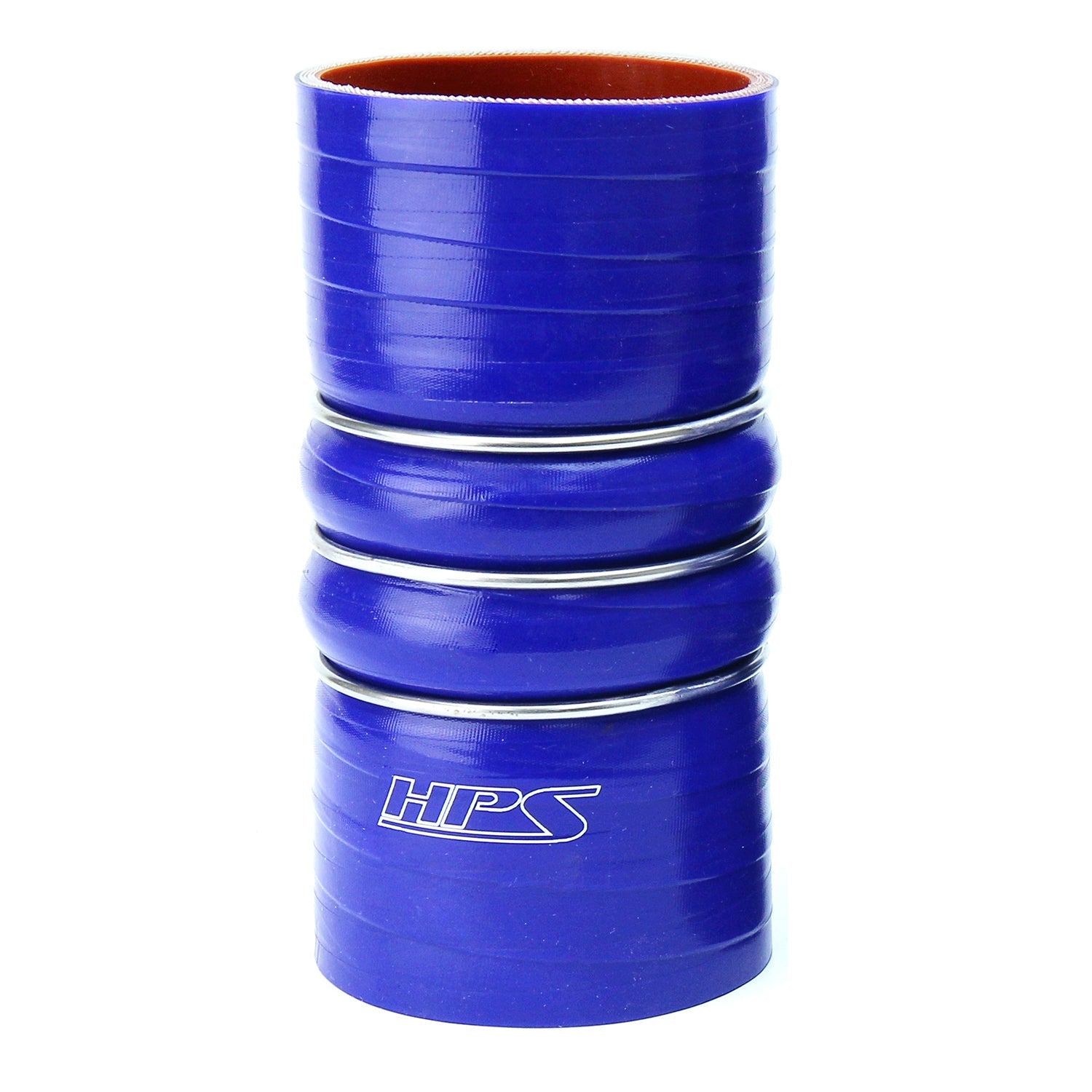 HPS Performance Products HPS 2-3/4" ID, 6" Length, Silicone Charge Air Cooler CAC Hose Double Hump Coupler Bellow Cold Side, High Temp 4-ply Reinforced, 70mm ID