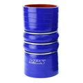 HPS Performance Products HPS 3-1/2" ID, 6" Length, Silicone Charge Air Cooler CAC Hose Double Hump Coupler Bellow Cold Side, High Temp 4-ply Reinforced, 89mm ID