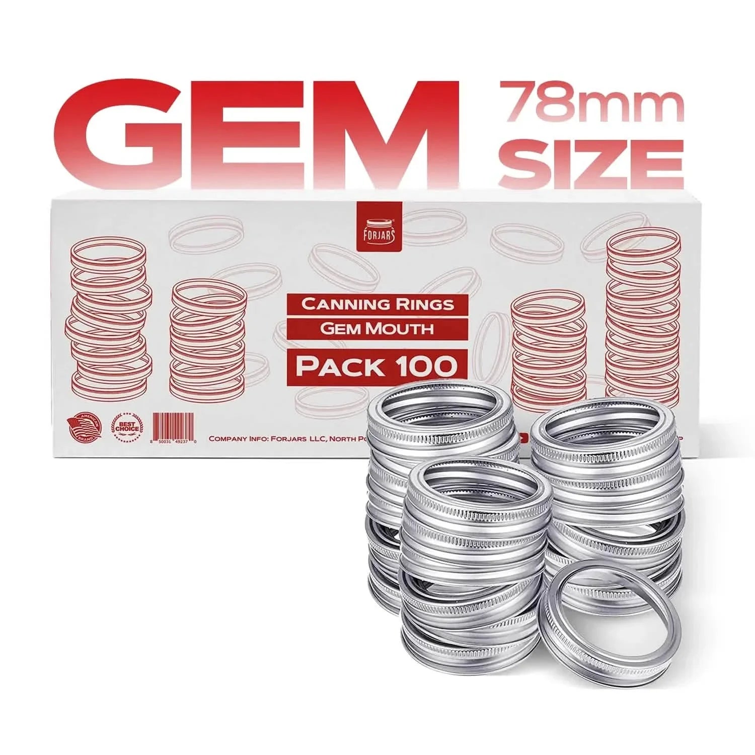 100 Gem Mouth Rings
