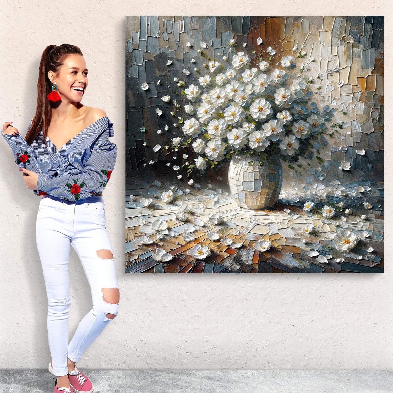 Canvas Print: "Porcelain Bloom" - PhishStones Products