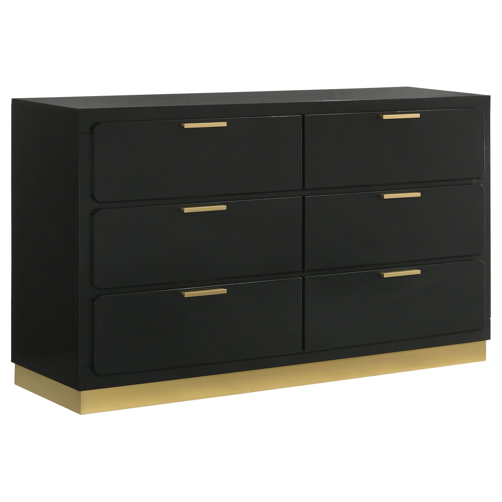 Caraway 5 - piece Eastern King Bedroom Set Black - PhishStones Products