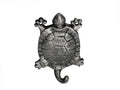 Rustic Silver Cast Iron Turtle Hook 6""