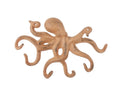 Rustic Orange Cast Iron Octopus Hook 11""