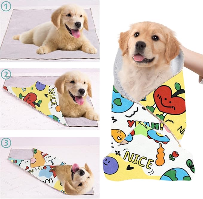 Cat Grooming Wrap, [XXL] Cat Restraint Wrap for Nail Clipping, Ear Cleaning, and Teeth Brushing, Self - Adherent, Anti - Bite, Anti - Scratch, Anti Scratch, Cow White - PhishStones Products
