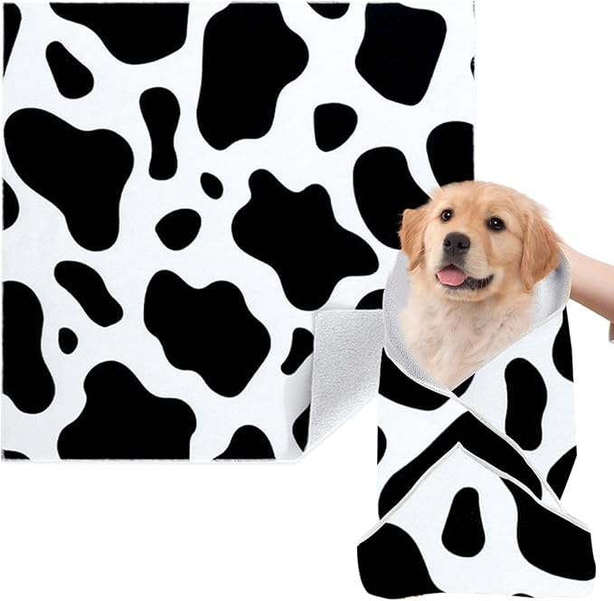 Cat Grooming Wrap, [XXL] Cat Restraint Wrap for Nail Clipping, Ear Cleaning, and Teeth Brushing, Self - Adherent, Anti - Bite, Anti - Scratch, Anti Scratch, Cow White - PhishStones Products