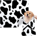 Cat Grooming Wrap, [XXL] Cat Restraint Wrap for Nail Clipping, Ear Cleaning, and Teeth Brushing, Self - Adherent, Anti - Bite, Anti - Scratch, Anti Scratch, Cow White - PhishStones Products