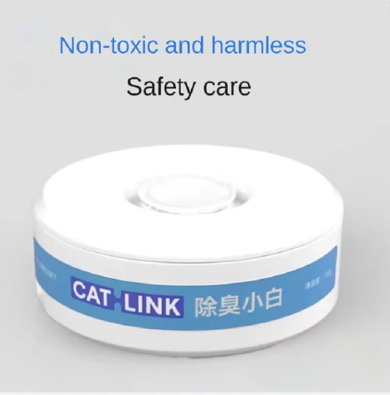 Cat Litter Deodorizing Gel & Disposable Bag for Small Self - Cleaning Litter Boxes — White - PhishStones Products