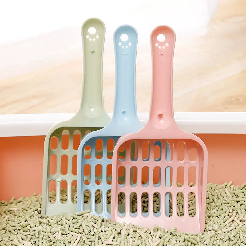 Cat Litter Scoop - Hollow Tofu Mesh Sifter, Lightweight Plastic, Multiple Colors - PhishStones Products