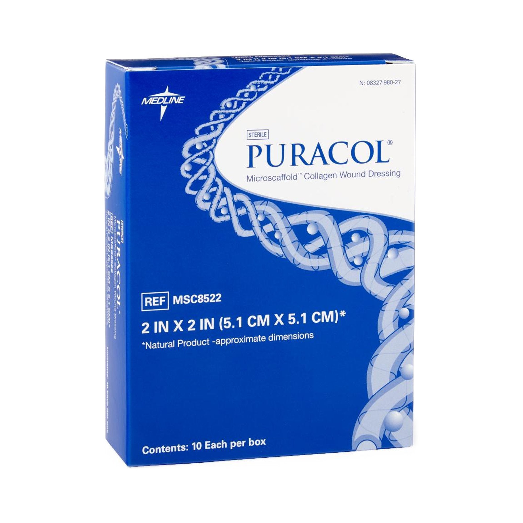 Puracol™ Collagen Wound Dressing, 2 x 2 inch MSC8522