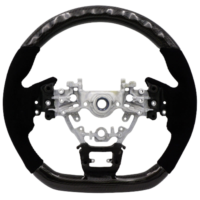 BLOX Racing 22+ Subaru Carbon/Alcantara Steering Wheel Black Stitching BXSW-50020-B