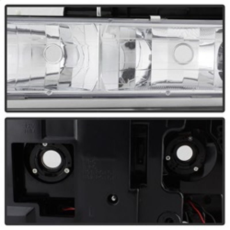 SPYDER Xtune 92-94 Blazer Full Size Corner/LED Bumper Headlights Chrome HD-JH-CCK88-LED-AM-C-SET 5069559