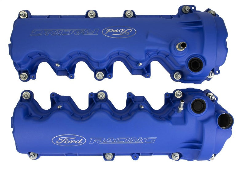 Ford 4.6L 3-Valve V/C Blue Powder Coated w/Logo FRDM6582-FR3VBL
