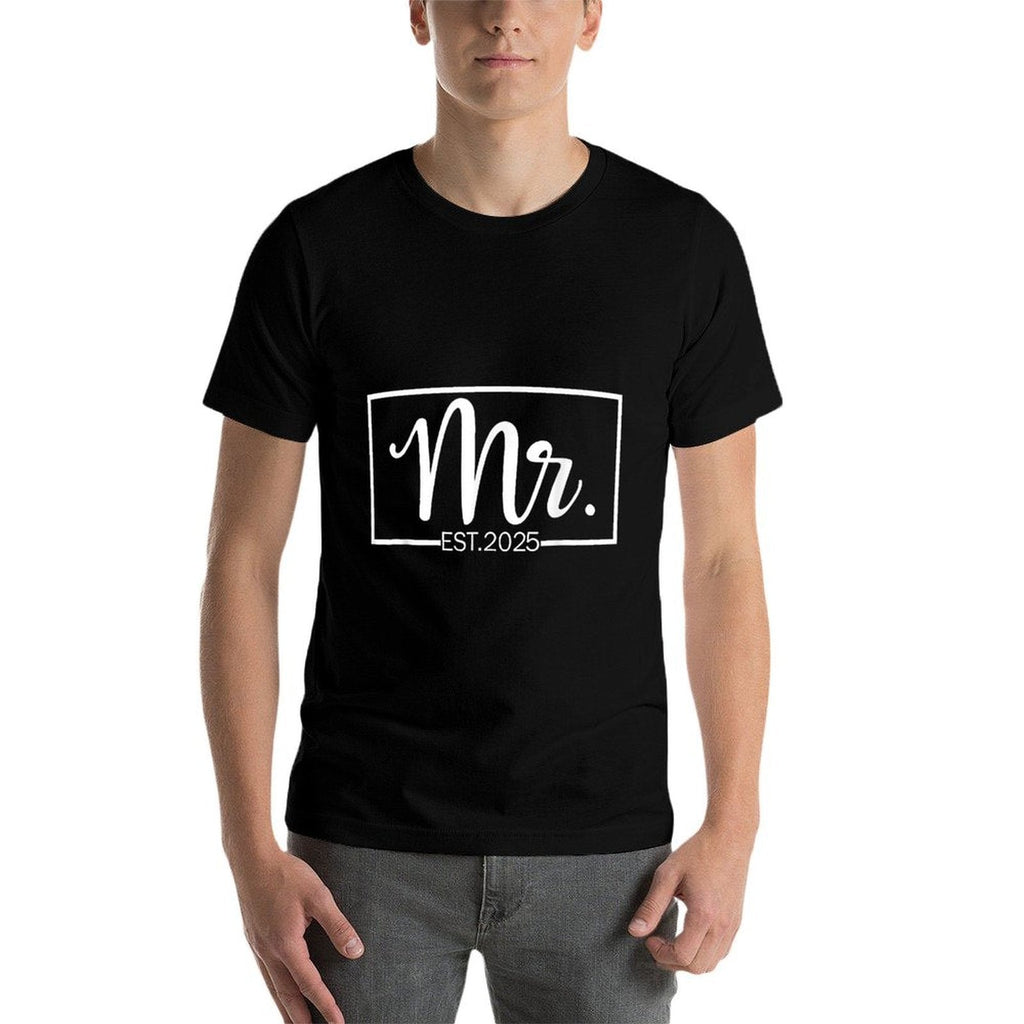 Mr. Est. 2025 Just Married Wedding Hubby Mr  Mrs Gifts  Affordable Price T-Shirt