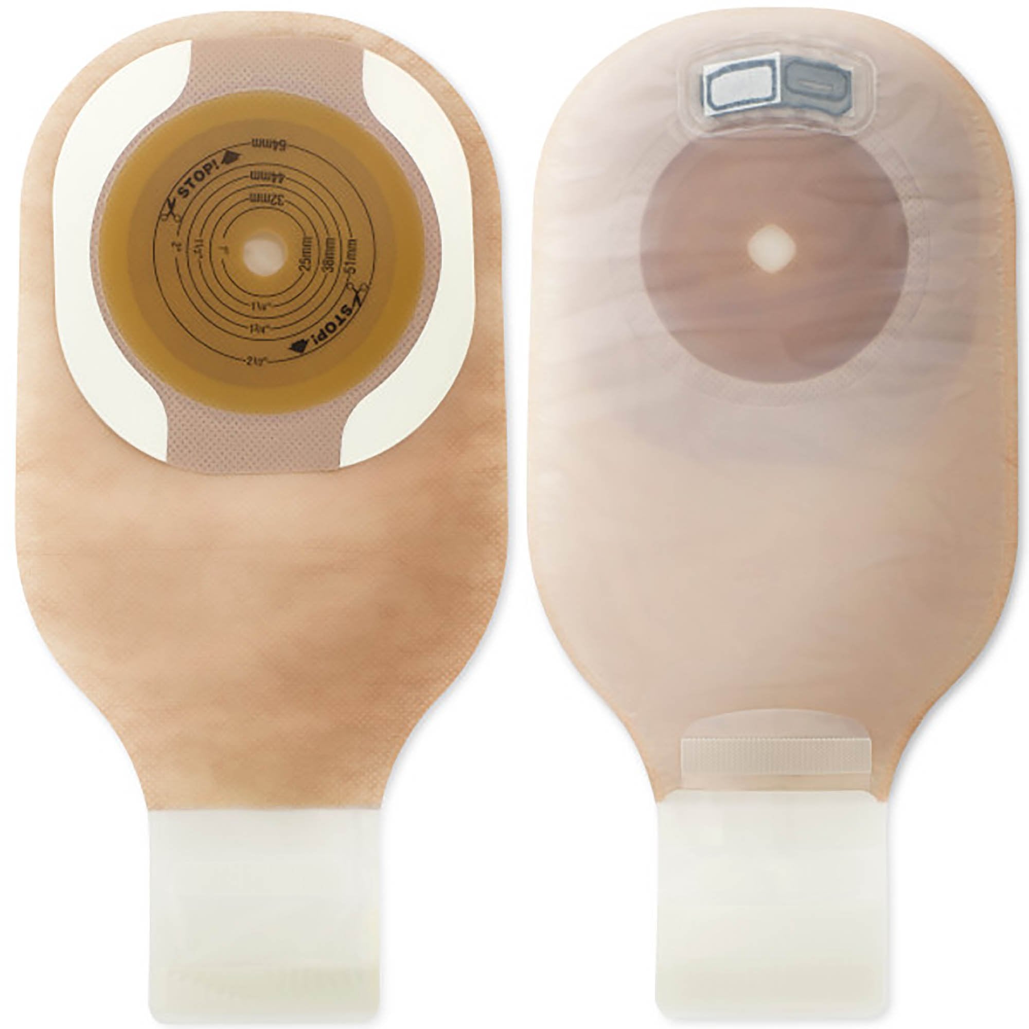 Premier™ One-Piece Ultra Clear Ostomy Pouch, Pre-cut to Fit 38 mm Stomas 8578