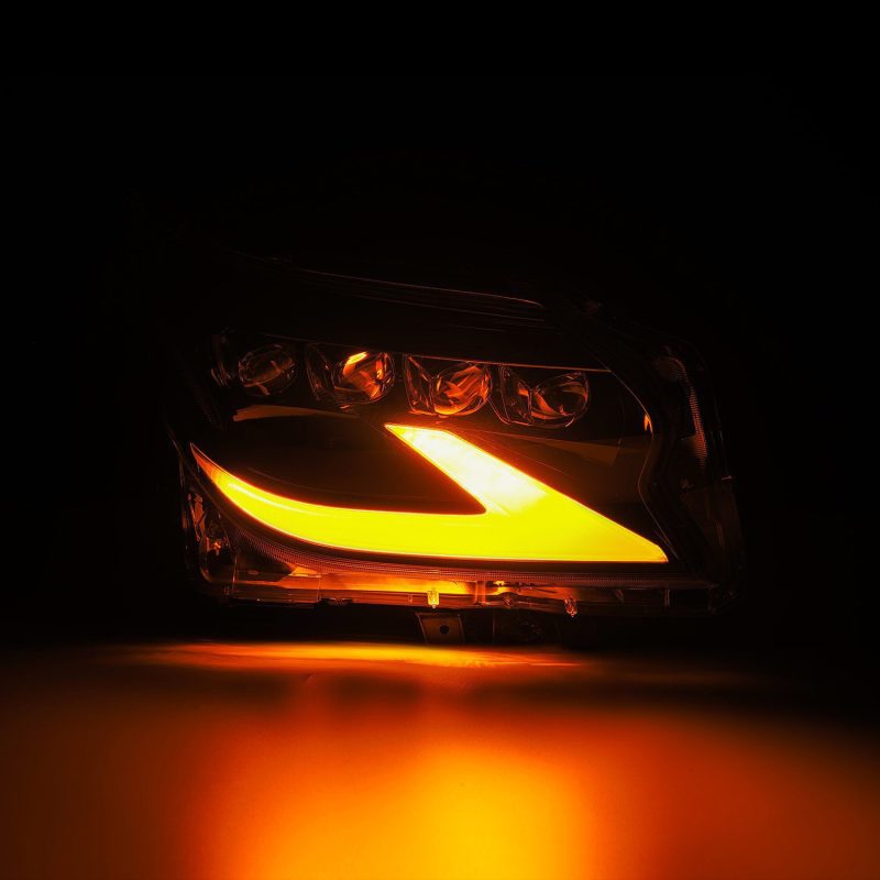 AlphaRex 14-19 Lexus GX460 (Non-AFS) NOVA LED Proj Headlights Alpha Black w/Activ Light/Seq Signal 880301 *Discontinued