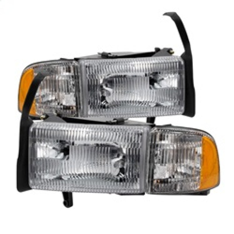 SPYDER Xtune Dodge Ram 1500 94-01 OEM Style Headlights w/ Corner Chrome HD-JH-DR94-OE-C 9032141