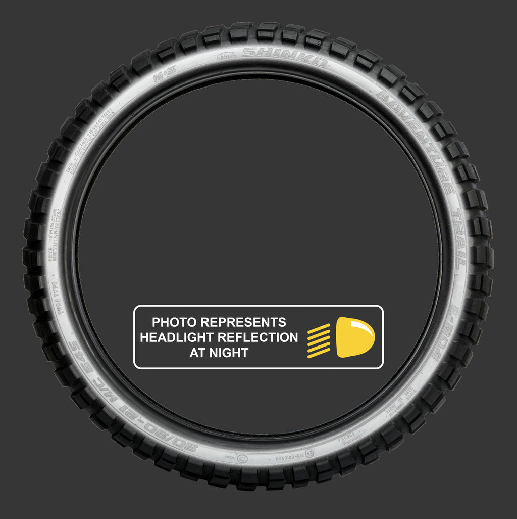 SHINKO, Shinko Tire 804 Dual Sport Front 90/90-21 54T Bias TL with Reflector Sidewall Technology