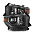 AlphaRex 14-21 Toyota Tundra PRO-Series Projector Headlights Black w/Seq. Sig. + DRL 880840 *Discontinued