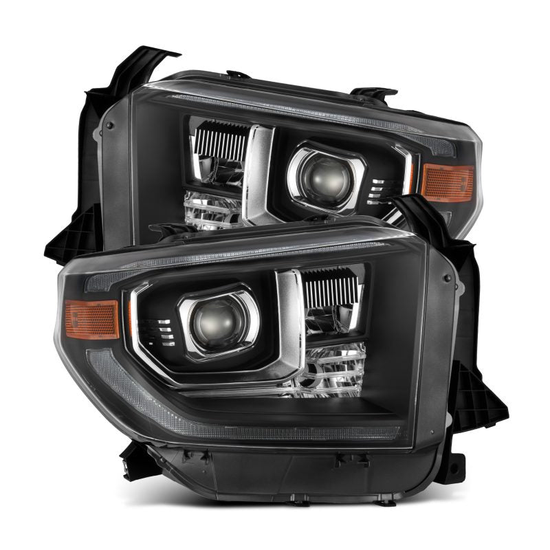 AlphaRex 14-21 Toyota Tundra PRO-Series Projector Headlights Black w/Seq. Sig. + DRL 880840 *Discontinued