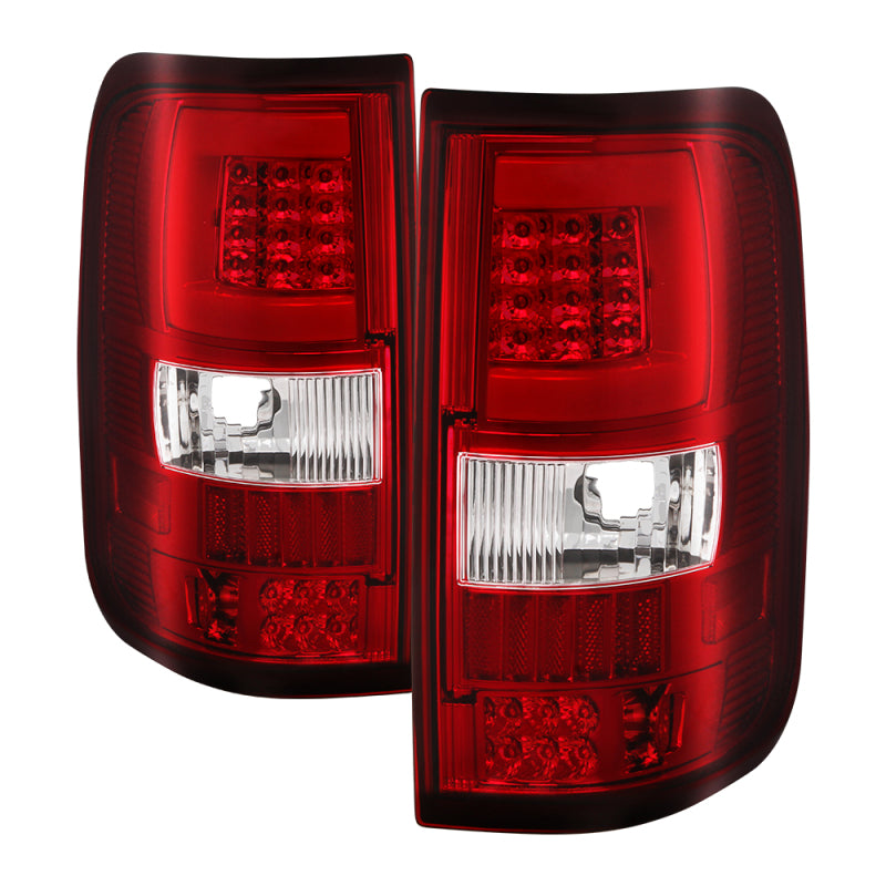 SPYDER xTune 04-08 Ford F150 (Not Heritage/SVT) V.3 LED Tail Lights Red Clear (ALT-ON-FF15004G3LB-LBLED-RC) 9040351
