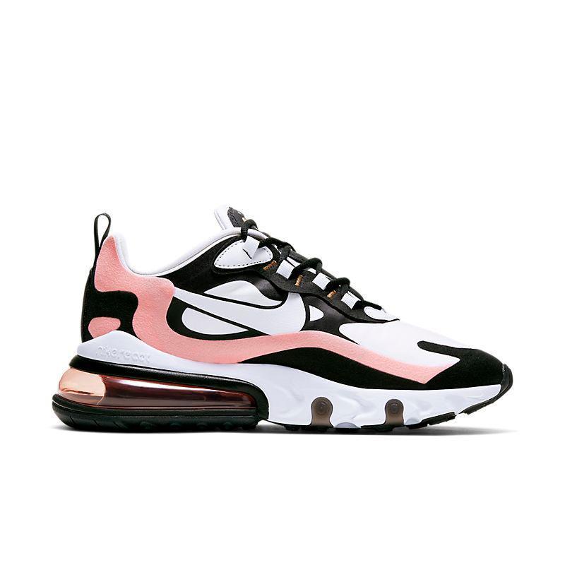 Nike Air Max 270 React 'Black White Bleached Coral'