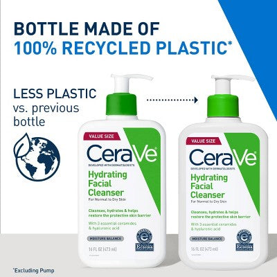 CeraVe Hydrating Face Wash with Hyaluronic Acid and Glycerin 16 fl oz - New - PhishStones Products