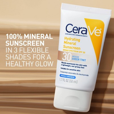 CeraVe Hydrating Mineral Tinted Face Lotion SPF 30 Deep 1.7 fl oz - Missing Box - PhishStones Products