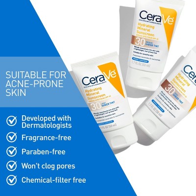 CeraVe Hydrating Mineral Tinted Face Lotion SPF 30 Deep 1.7 fl oz - Missing Box - PhishStones Products