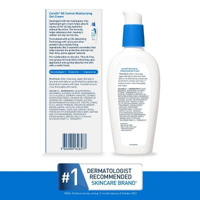 CeraVe Oil Control Face Gel Cream 3 fl oz - Imperfect Box - PhishStones Products