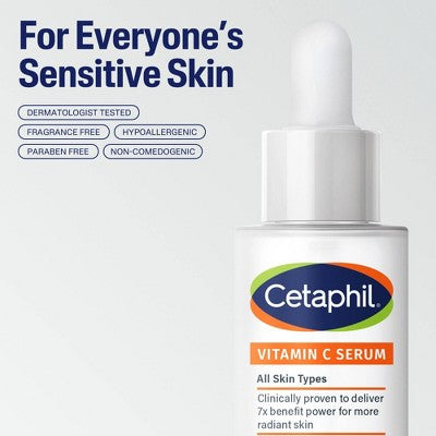 Cetaphil Brightening Vitamin C Face Serum 1fl oz - Imperfect Box - PhishStones Products