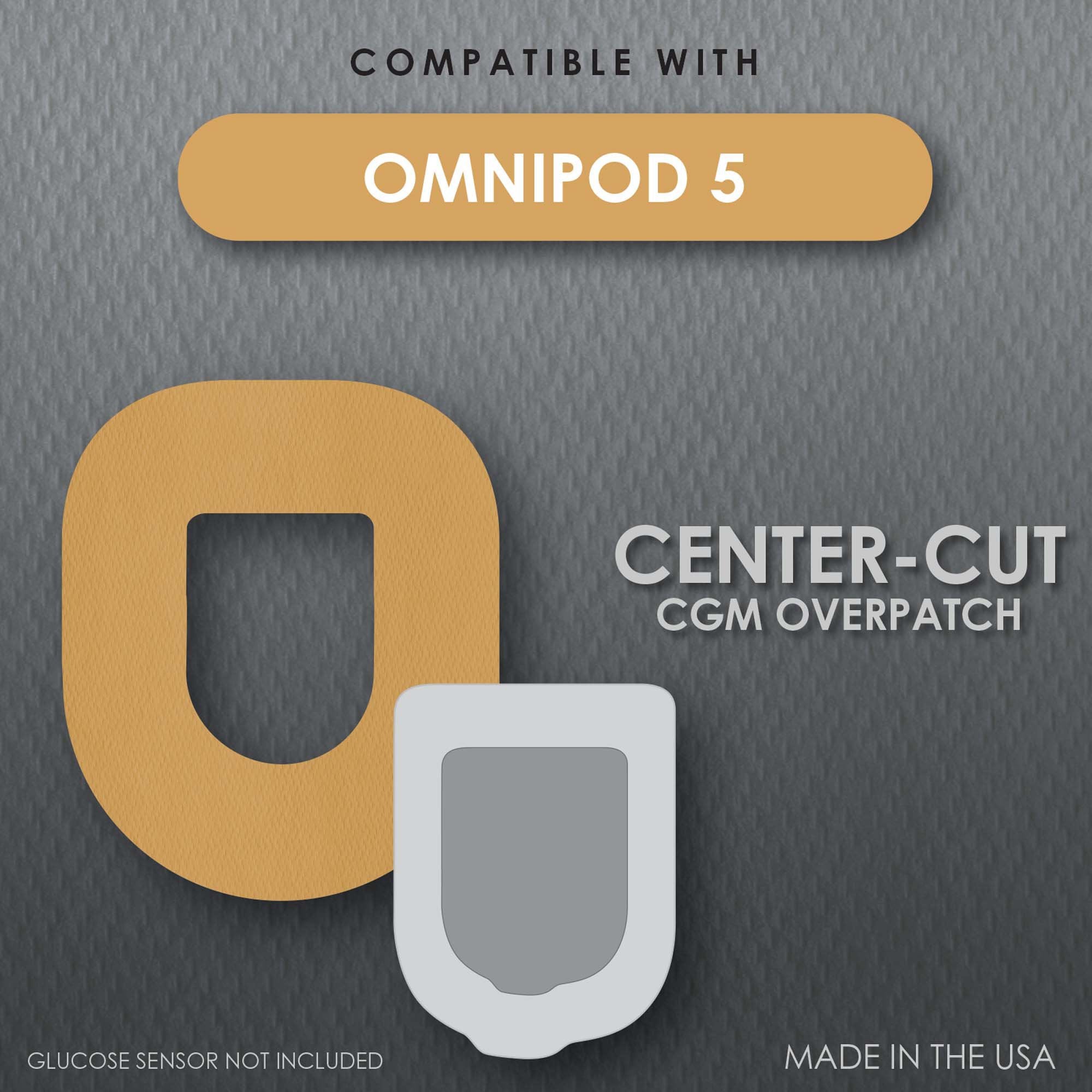 Sensor Overpatch CoverGuard Tan For Omnipod 5 Sensor 101-300T