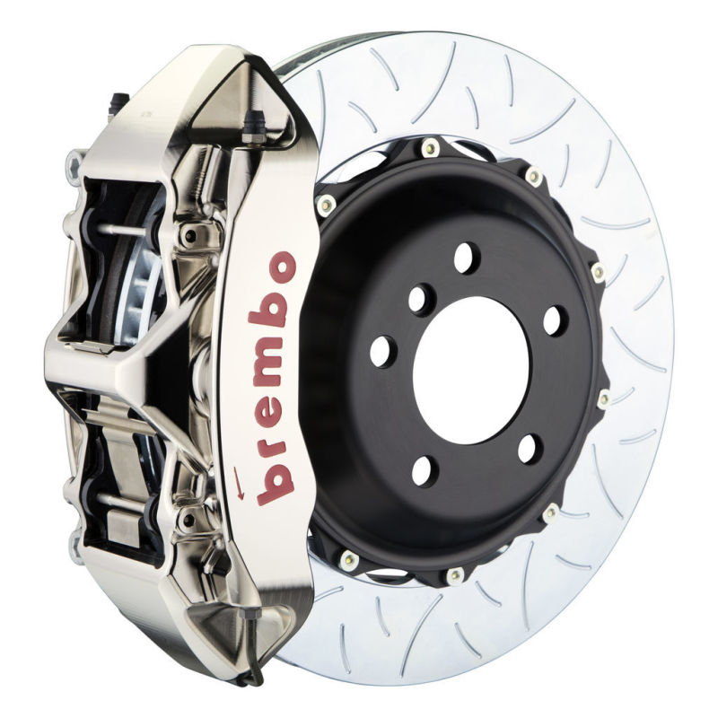 Brembo 89-93 348/94-99 F355 Front GTR BBK 6 Piston Billet 355x32 2pc Rotor Slotted Type3- Nickel 1M3.8062AR