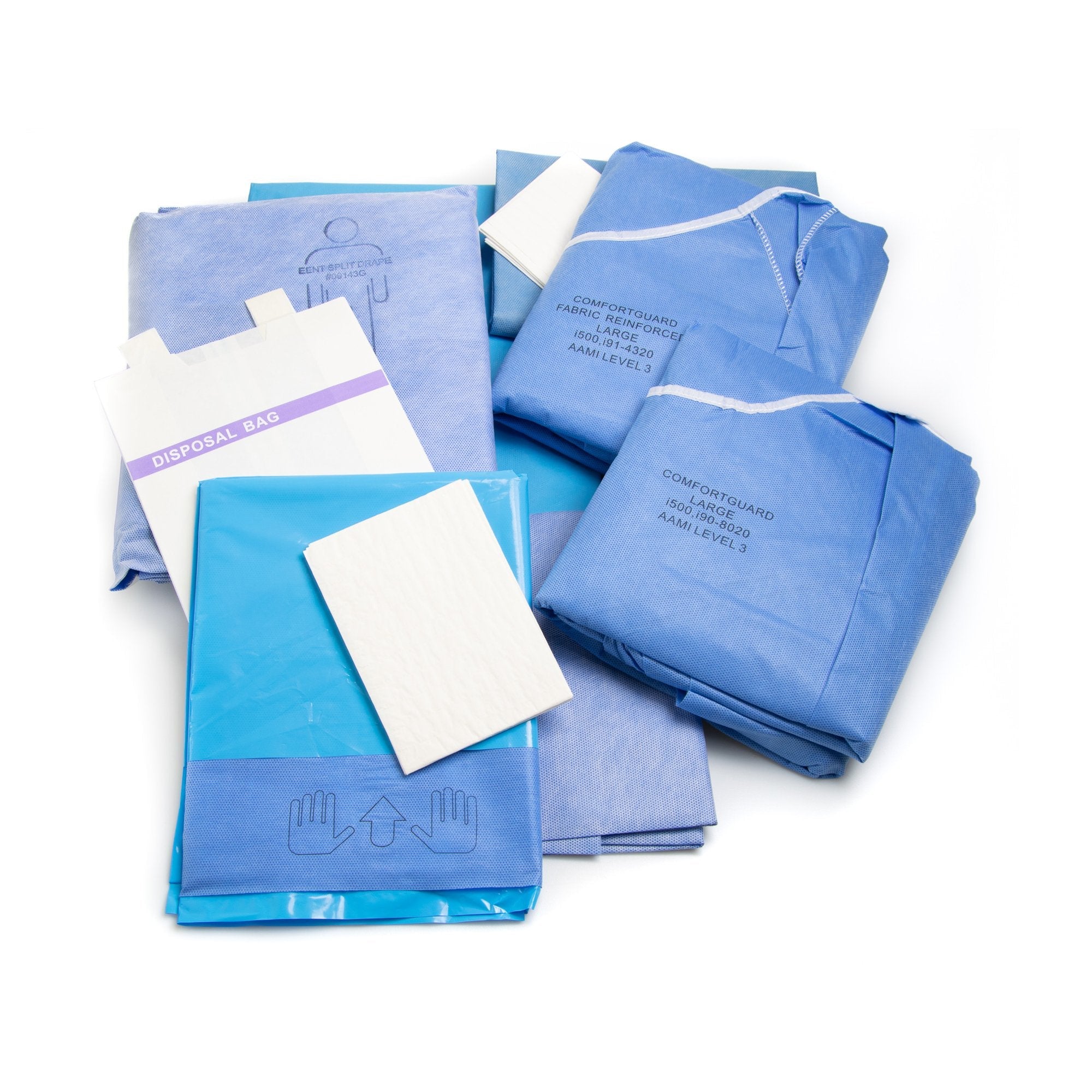 McKesson Eye, Ear, Nose and Throat Drape Pack 183-I86-04204-S
